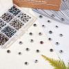 240Pcs 8 Colors Electroplated Natural Lava Rock Beads G-OC0002-03-4