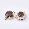 Transparent Glass Links connectors X-GLAA-T007-21C-2