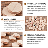 Unfinished Wooden Discs WOOD-WH0030-11-4