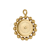 304 Stainless Steel Pendant Cabochon Settings STAS-OY009-05G-1
