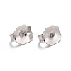 Anti-Tarnish Rhodium Plated Sterling Silver Ear Nuts X-STER-E041-11B-3