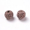 Unwaxed Natural Lava Rock Beads X-G-F325-8mm-A13-2