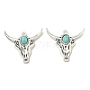 Bohemian Synthetic Turquoise Cattle Pendants FIND-Z112-01AS-04-1