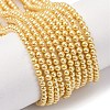 Electroplated Shell Pearl Beads Strands BSHE-G041-2mm-01-1