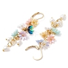 Resin & ABS Imitation Pearl Leverback Earrings EJEW-JE06264-4