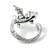 Dragon Alloy Open Cuff Rings X-RJEW-K275-22AS-3
