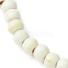 Synthetic Howlite Flat Round Beaded Stretch Bracelets for Women BJEW-JB09717-09-3