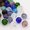 Faceted Glass Round Beads X-GF10MM-1