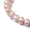 Natural Cultured Freshwater Pearl Potato Beaded Stretch Bracelets BJEW-JB10211-3