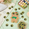 12Pairs Computerized Embroidery Cloth Self Adhesive Patches PATC-BC0001-12B-5