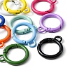 10Pcs Spray Painted Alloy Spring Gate Rings FIND-YW0001-63-3
