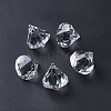 Transparent Acrylic Faceted Diamond Pendants DB28x31mmC01-4