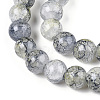 Baking Paint Crackle Glass Bead Strands DGLA-Q023-8mm-YS75-A-3