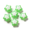 Imitation Jelly Transparent Acrylic Beads SACR-R741-03C-1
