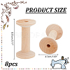 Wood Thread Bobbins TOOL-WH0155-140-2