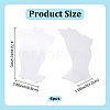 Bust Shaped Plastic Slant Back Necklace Jewelry Storage Rack ODIS-WH0099-35-2