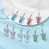 Tibetan Style Alloy Angel Fairy Dangle Earrings EJEW-JE05425-02-2