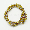 Handmade Evil Eye Lampwork Round Bead Strands LAMP-L055-8mm-02-2