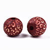 Painted Natural Wood Beads X-WOOD-T021-53A-08-2