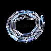 Electroplate Transparent Glass Beads Strands EGLA-Q132-02A-E01-2