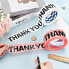 Fingerinspire 2 Rolls 2 Colors Valentine's Day Thank You Theme Decorative Paper Tapes AJEW-FG0005-03-3