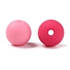 Rubberized Style Imitated Silicone Acrylic Beads MACR-T048-01C-15-2