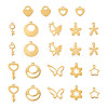 Fashewelry 24Pcs 12 Style Stainless Steel Charms STAS-FW0001-30-2