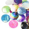 45Pcs 9 Styles Spray Painted Natural Capiz Shell Pendants SSHEL-YW0015-16-2