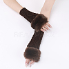 Polyacrylonitrile Fiber Yarn Knitting Fingerless Gloves COHT-PW0001-15E-3