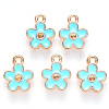 Alloy Pendant Rhinestone Settings LS-ENAM-S121-098-2