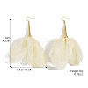 Alloy & Cloth Dangle Earrings WG6E4DC-01-1
