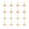16Pcs 2 Styles Brass Micro Pave Cubic Zirconia Charms KK-UN0002-12-1