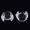 Transparent AS Plastic Base Buckle Hair Findings FIND-T064-008A-3