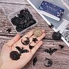 SUNNYCLUE 36Pcs 6 Style Halloween Theme Alloy Enamel Pendants FIND-SC0004-37-3