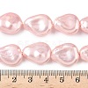 Electroplate Opaque Glass Imitation Pearl Strands EGLA-D302-02C-4