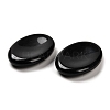Natural Obsidian Oval Worry Stone G-R487-01H-3
