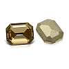 Faceted Rectangle Glass Pointed Back Rhinestone Cabochons RGLA-A017-8x10mm-S20-2