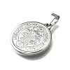 304 Stainless Steel Pendants STAS-A053-24A-P-2