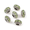 Alloy Rhinestone European Beads MPDL-R036-01F-2