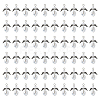 60Pcs Electroplate Glass Pendants GLAA-HY0001-19-1