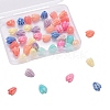 40Pcs 8 Colors Shell Powder Resin Beads RESI-CJ0001-144-7