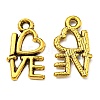 For Valentine's Day Tibetan Style Alloy Antique Golden Charms GLF0299Y-1