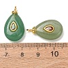 Natural Green Aventurine Pendants GG-CBAA798-01G-06-2