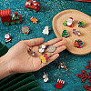 Yilisi 18Pcs 18 Style Christmas Bell & Tree & Sock & Snowman & Candy Cane Enamel Pin JEWB-YS0001-10-16
