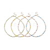 Acrylic Imitation Pearl & Glass Seed Beaded Necklace for Women NJEW-JN04278-1