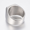 304 Stainless Steel Signet Band Rings for Men RJEW-G091-16-18mm-P-3