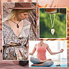   DIY Gemstone Braided Pendant Necklace Making Kit DIY-PH0009-93-7