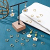 CREATCABIN 50 Pairs Brass Huggie Hoop Earring Findings KK-CN0001-87-5