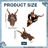 1Pc Brass Slide Charms KK-PH0014-67R-2