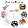 2Pcs Plastic with Wood Containers CON-NB0001-76-6